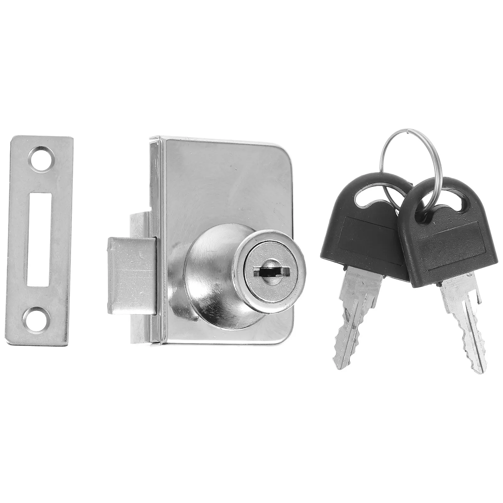 1Set High-Security Sliding Glass Door Lock for Horizontal Glass Freezers Easy-Install Theft-Proof Lock for Supermarket