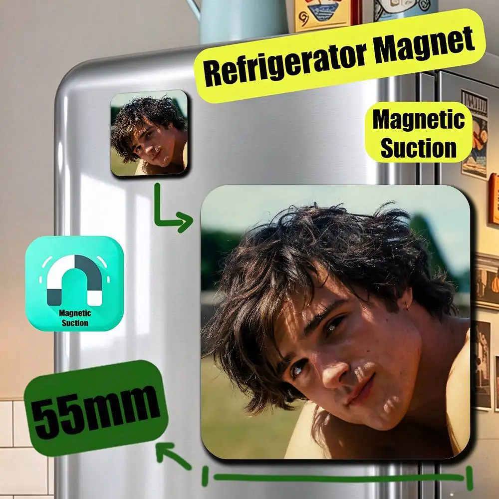 For Jacob Elordi Refrigerator Magnets Metal Icebox Cabinet Custom Fridge Magnetic Decoration Cover