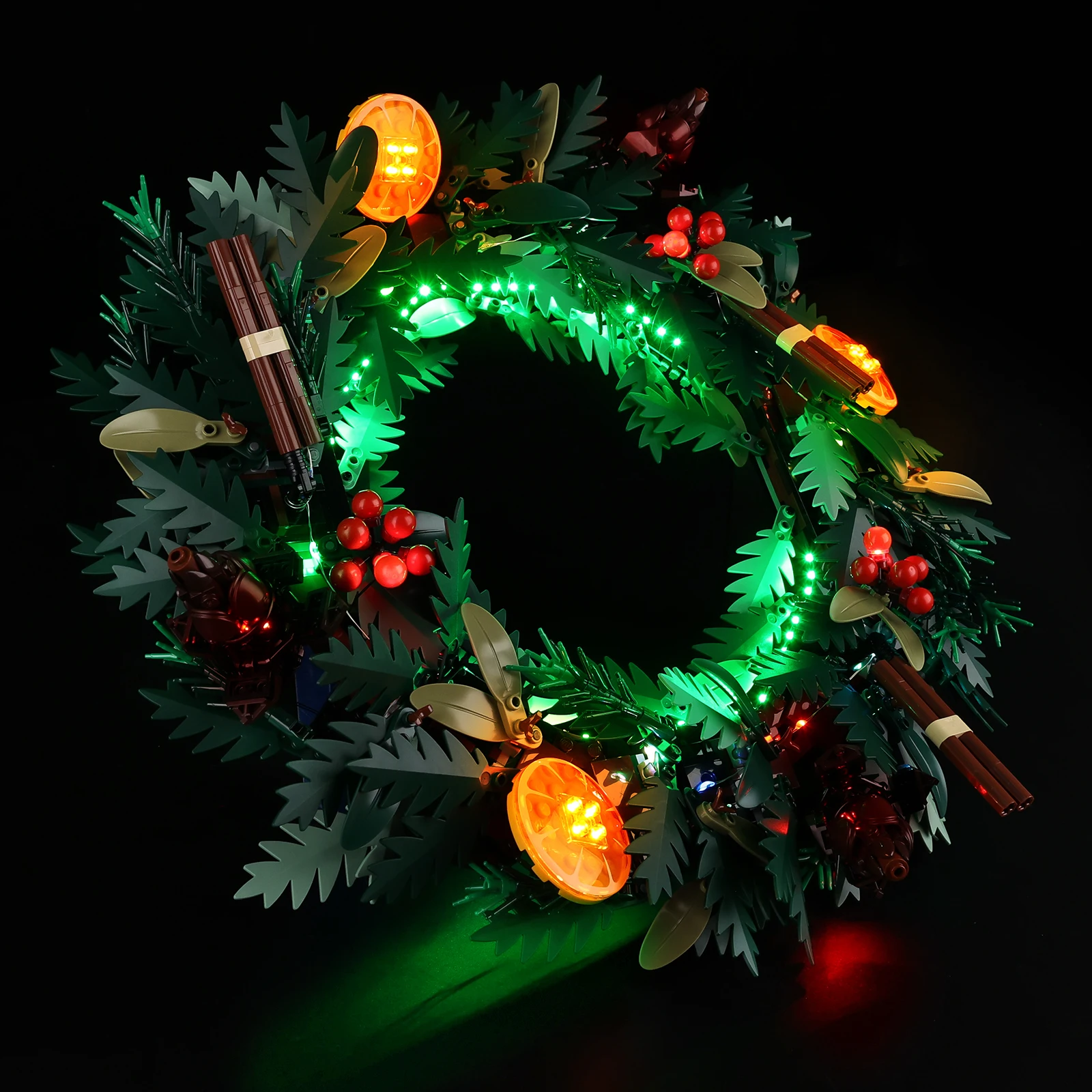 Geen model LED-verlichtingsset geschikt voor LEGO Wreath 10340 (exclusief bouwstenen)