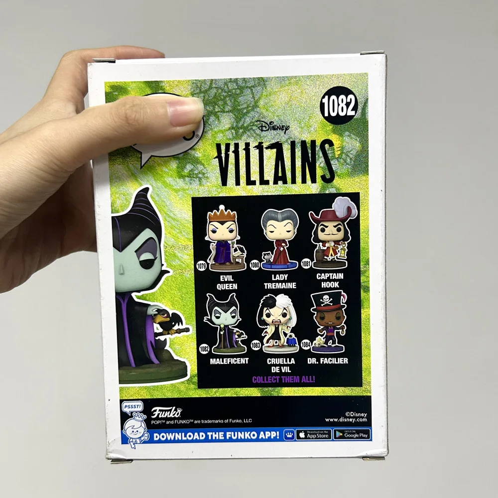 Funkos de Disney, Villanos, Maléfica # 1082 Figuras de Acción de Vinilo Coleccionables, Muñecos Decorativos para el Hogar, Regalos