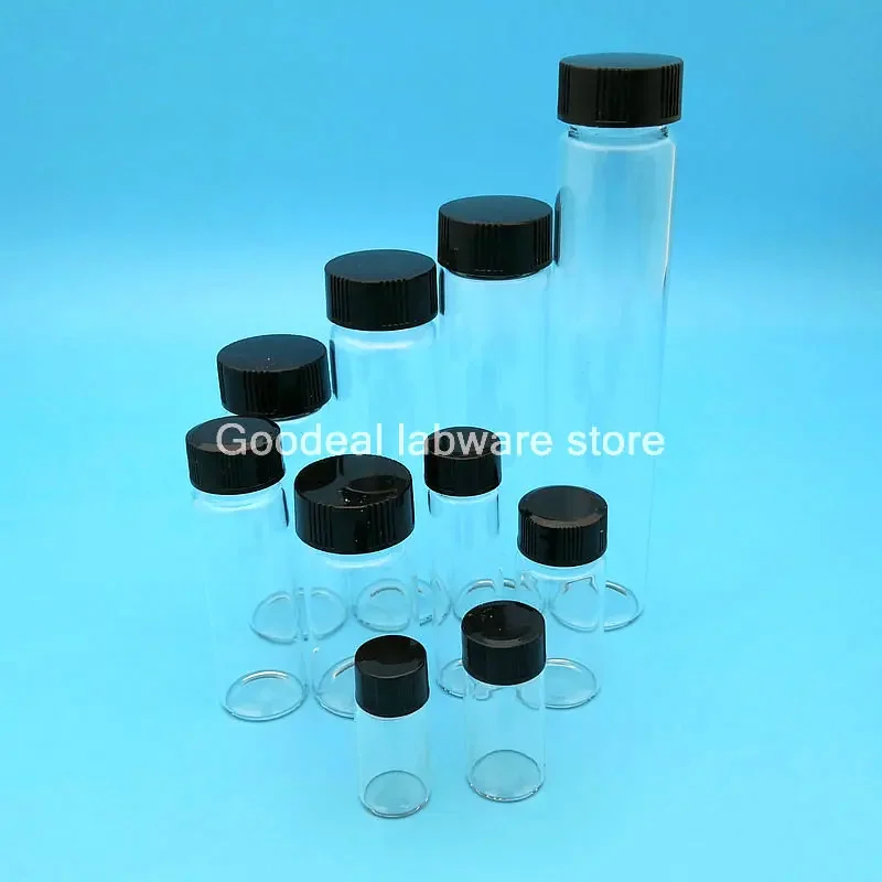 Lab 2ml To 60ml Clear Glass Sample Vial Laboratory Reagent Medicine Bottle for Chemical Experiment