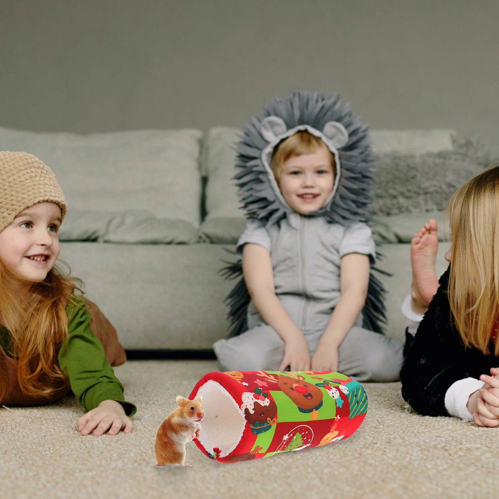 

3Pcs Small Pet Warm Nest Comfortable Hamster Hanging Sleeping House Cozy Winter Bed Hamster Nest Pet Bed House