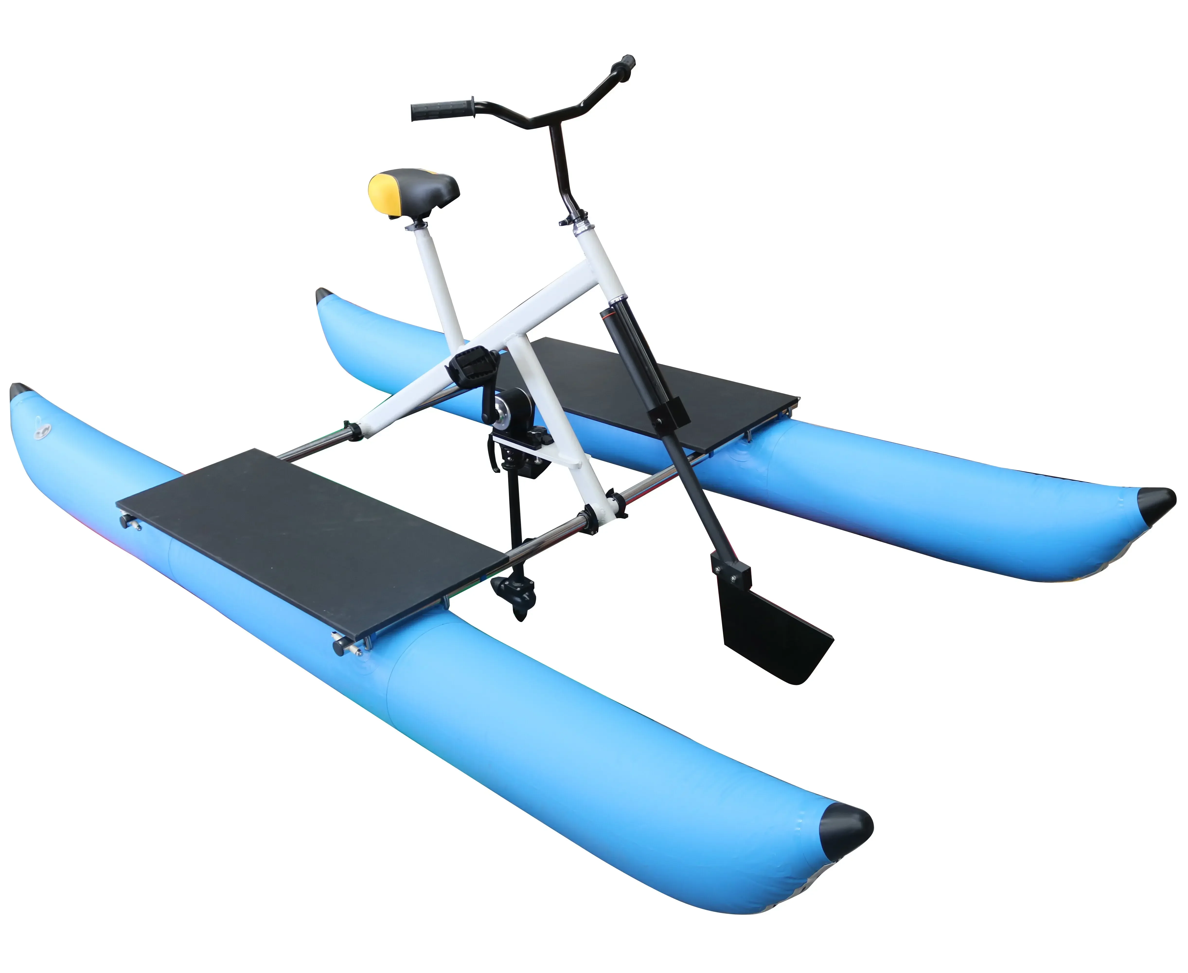 New arrival floating inflatable water bike bicycle bike pedal boats floating bicycle for sale