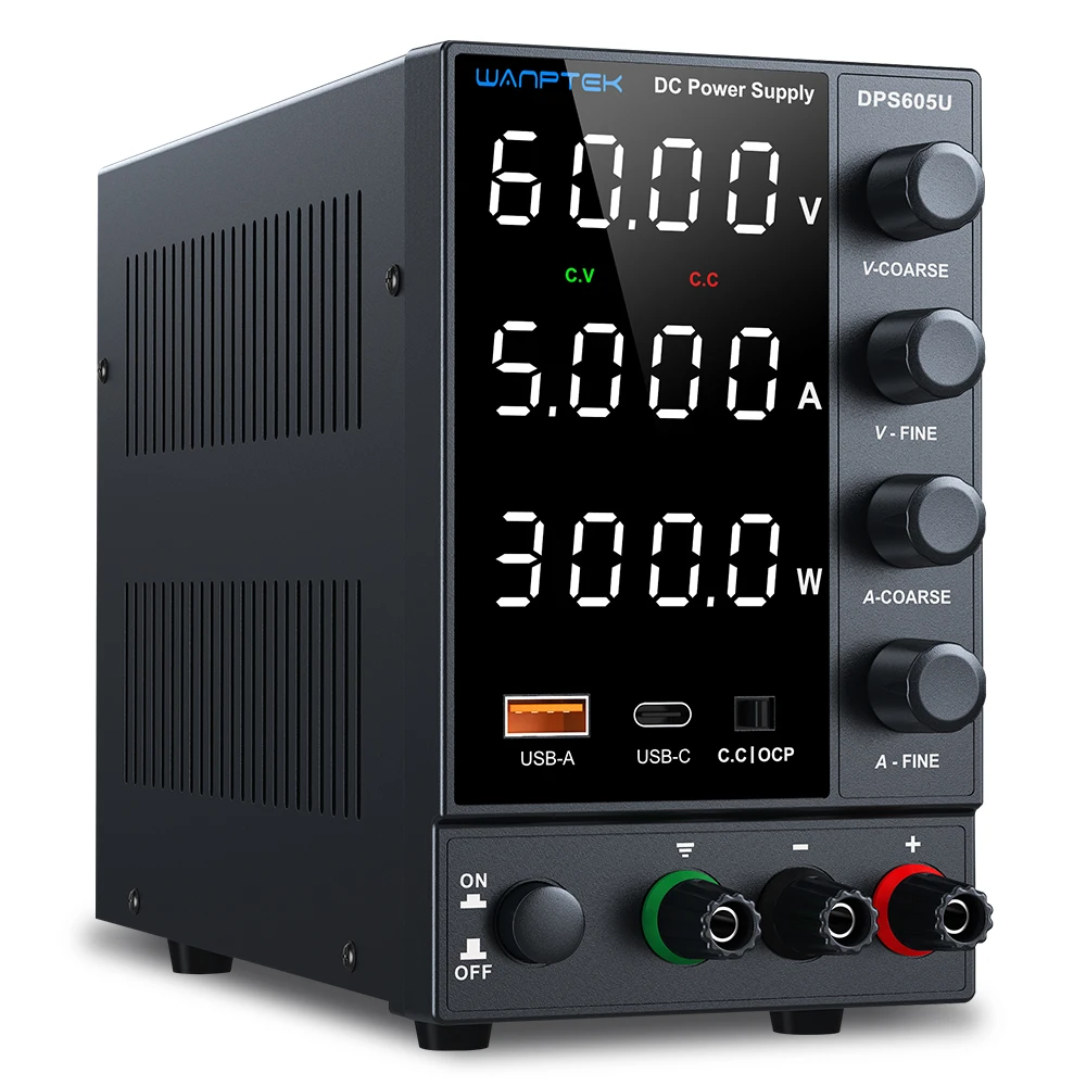 Wanptek Laboratorium Voeding Verstelbare 30V 5A 30V 10A 60V 5A 120V 3A Encoder aanpassing Bench DC Voeding - afbeelding 1