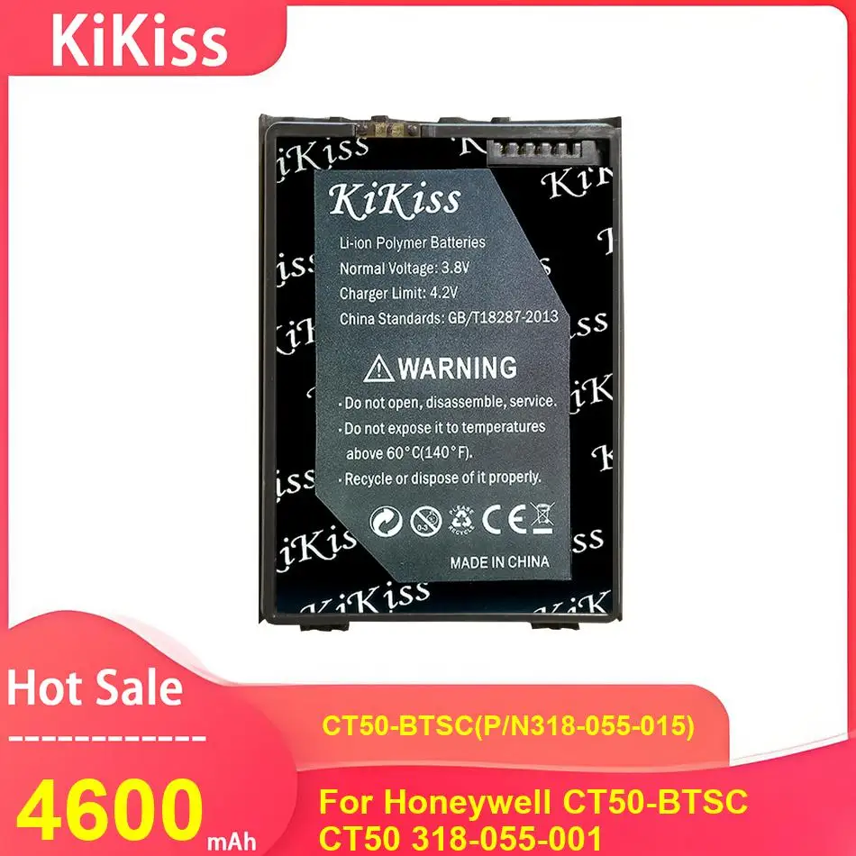 

KiKiss Battery For Honeywell CT50-BTSC CT50 318-055-001 ,CT50-BTSC(P/N318-055-015) 4600mAh Batteries