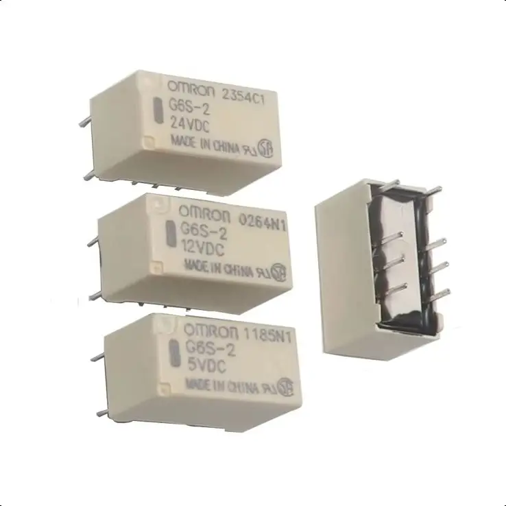 【10-1PCS】relay G6S-2-12VDC 5VDC 12VDC 24VDC 3VDC G6S-2F-5VDC 12VDC two open two closed 8-pin 2A