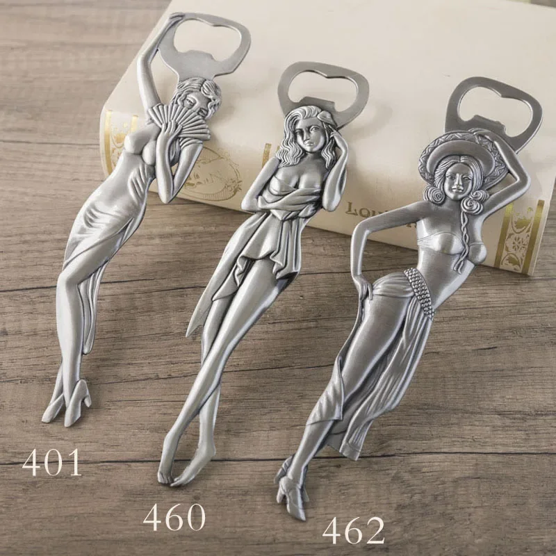 Sexy Lady Alloy Beer Bottle Opener Creative Metal Beauty Women Bottle Openers Kitchen Pub Bar Tools Accessories Boyfriend Gift