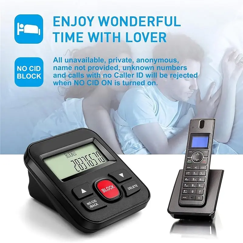 New Arrivals-Blacklist Enabled Caller Id Box For Landline Phones, Call Blocker Device With Simple Unwanted Call Blocking Functio