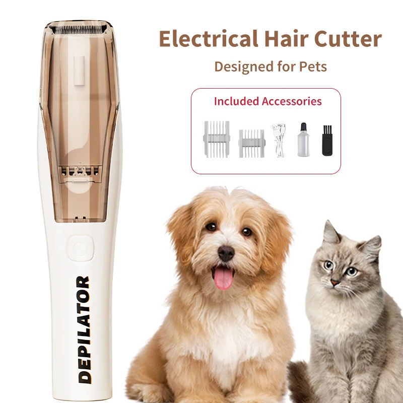 

Pet Grooming Clipper High Power Dog Grooming Equipment Electric Trimmer with Vacuum Suction Pet Hair Remover Dogs Accessories
