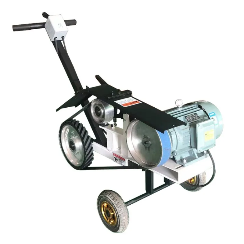 Hand Push Electric Belt Grinder Grinding Machine Fixed Speed Metal Grinding Belt Grinder