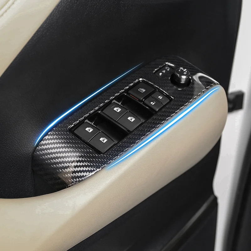 

Suitable for Toyota El Favel Fagin Carbon Fiber Interior Glass Lifting Panel Car Retrofit