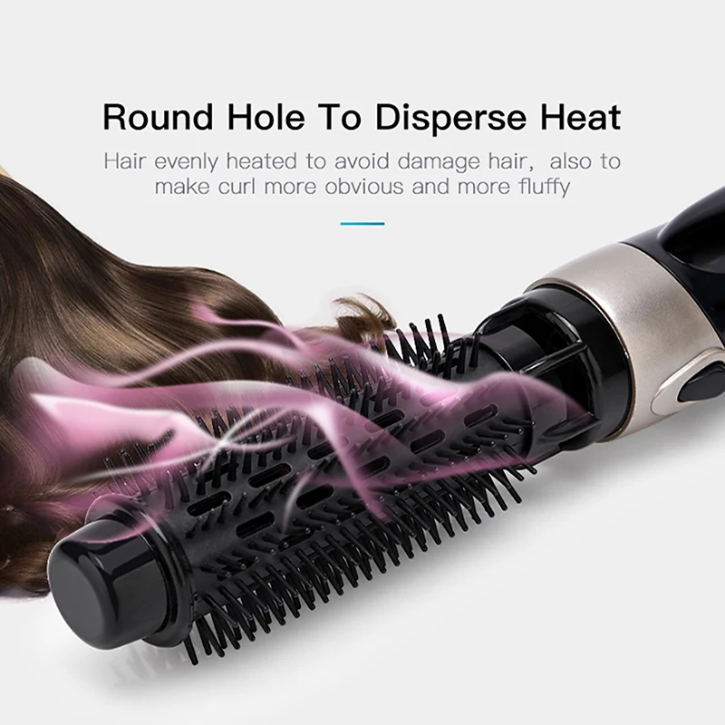 Electric Hair Dryer Blow Dryer Comb Rotating Hot Air Brush Hairdryer Hair Blower Brush 4 in 1 Hotel Household Salon Professional