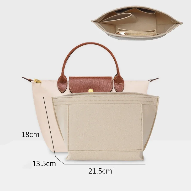 Bag Organizer For Longchamp Mini Bag Storage Bag The Liner Bag Felt Purse Insert Handbag Liner Bag Accessories