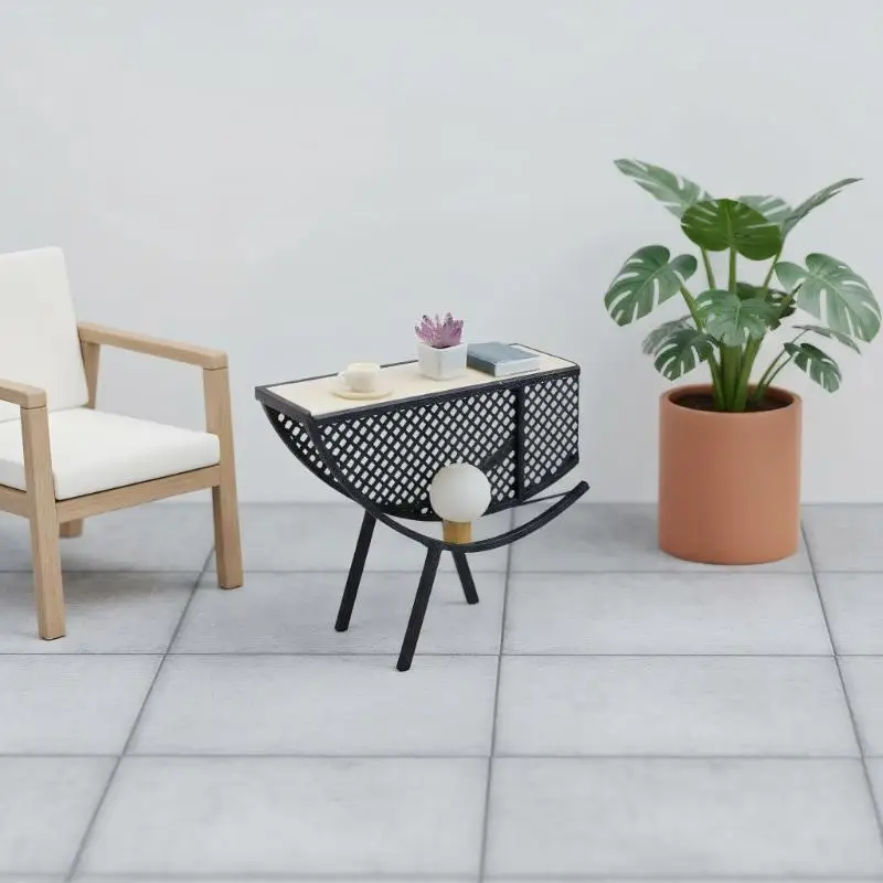 Chinese Style Round Storage Rack Model, 1Pcs 1:12 Miniature Dollhouse Furniture Decoration Accessory