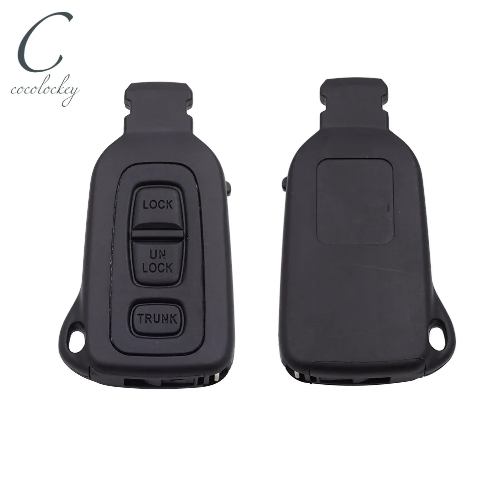 

Cocolockey Remote Key Shell Fob 3Button for 2002 2003 2004 2005 2006 Lexus LS430 Smart Case Uncut Blade Replacement Car Keys