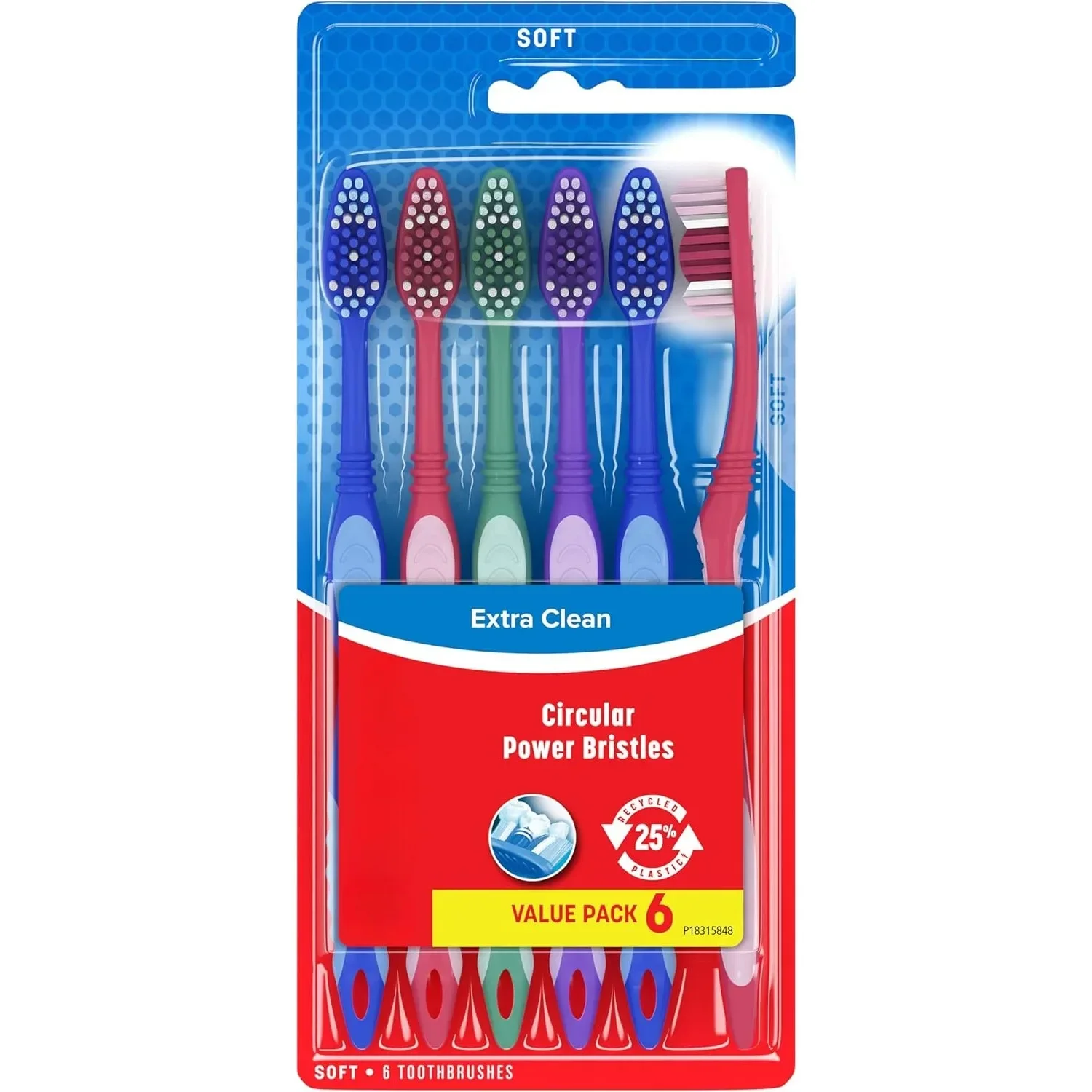 

Ultra clean toothbrush, adult soft toothbrush packaging may vary, 6 sets