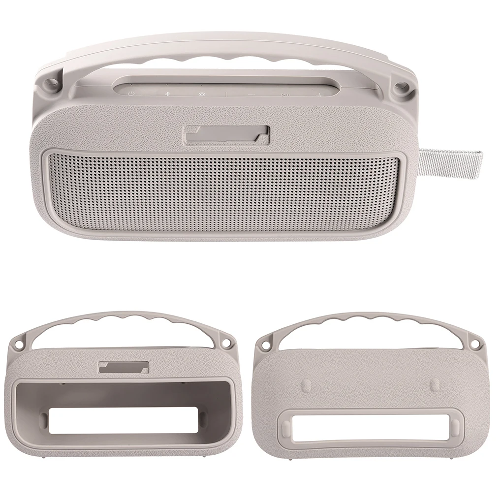 Silicone Case Cover for Bose SoundLink Flex 2nd Gen with Handle & Shoulder Strap Travel Protective Carrying Pouch Carrying Case - Image 3