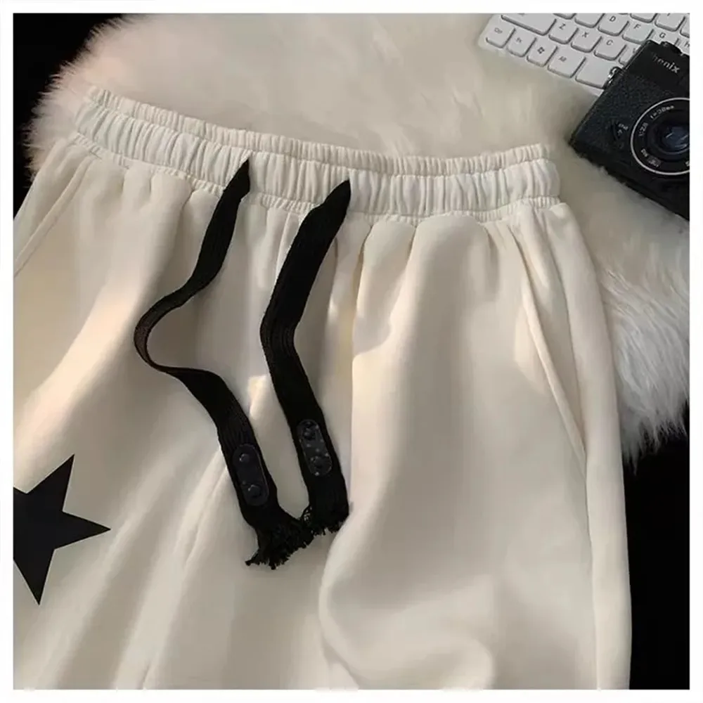 Y2k Summer Shorts Women Five-pointed Star Loose Print Harajuku Sweatshorts Streetwear Hip Hop High Waist Chic Emo Fashion Shorts