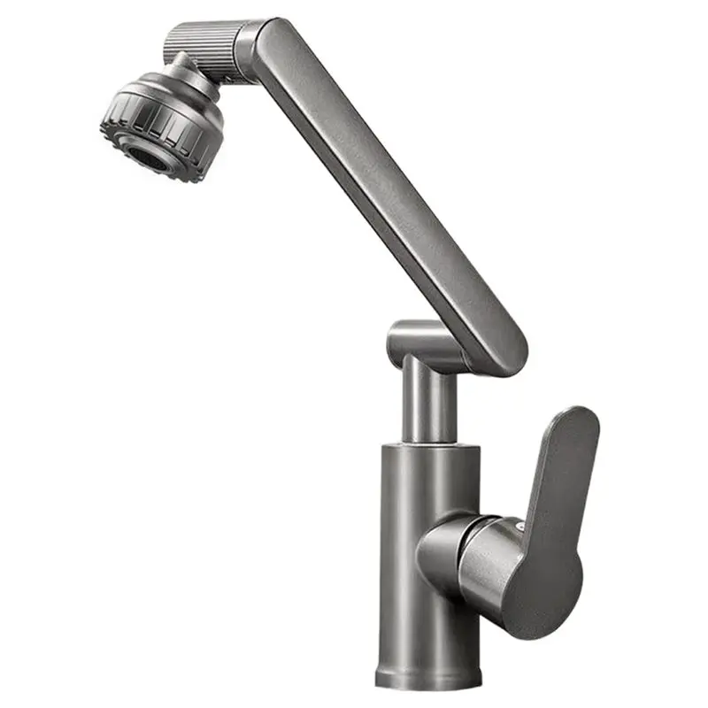 

ABBP-Kitchen Faucet Bathroom Sink Smart Faucet 1080° Swivel Multifunction Splashproof Basin Countertop Hot& Cold Tap Accessory