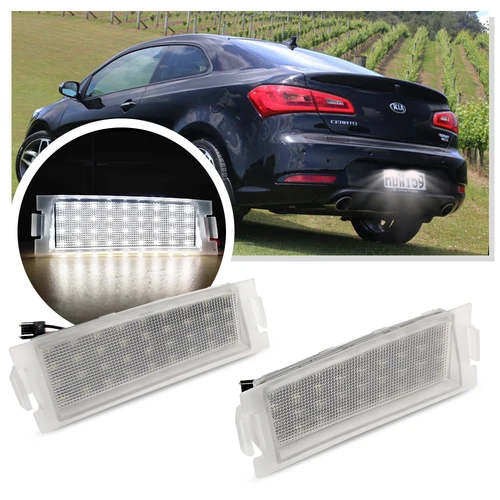 Luz LED para matrícula, accesorios para coche para KIA Forte Koup 2009 2010 2011 2012 2013 2014 2015 2016 2017, luz trasera