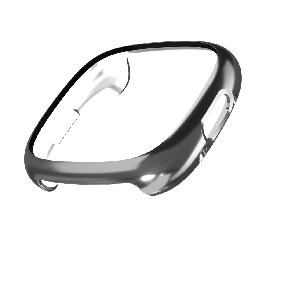 Чехол из ТПУ для Fitbit Versa 4 Sense 2, мягкий блестящий тонкий чехол с полным покрытием