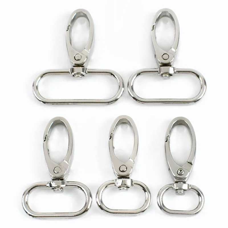 10/20 Stück 14/16/20/25/32/38/50 mm Taschengurt-Schnallen, Metallgurtband, drehbare Verschlüsse, Kleiderbügel, Hummer-Trigger-Karabinerhaken, DIY-Zubehör