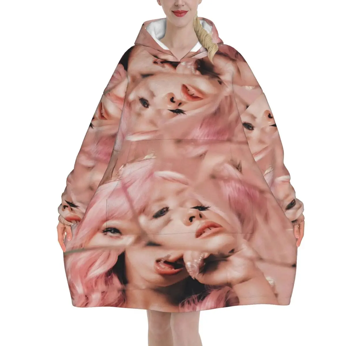 Oversized HADES SACRIFICE Melanies Martinez Wearable Blanket Ultrasoft Plush Warm Sweatshirt Blankets With Pocket