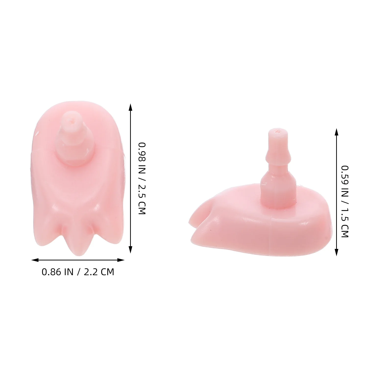 4 セットミニチュア手足パーツリアルなプラスチックジョイント DIY 作成アクセサリーアクションフィギュアクラフト供給