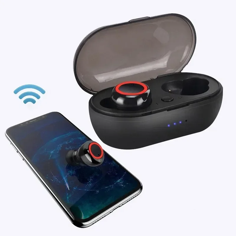 Y50 TWS Bluetooth Earphone 5.0 Wireless Headset Waterproof Deep Bass Earbuds HiFi True Wireless Stereo Headphone Sport Earphones