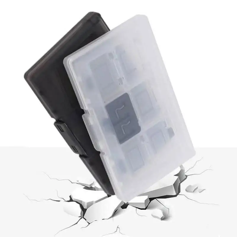 1 Uds. Para Nintendo/para Switch caja de Cassette de juego NS12 + 2 cajas de tarjetas caja de almacenamiento de Cassette caja de tarjetas Ns