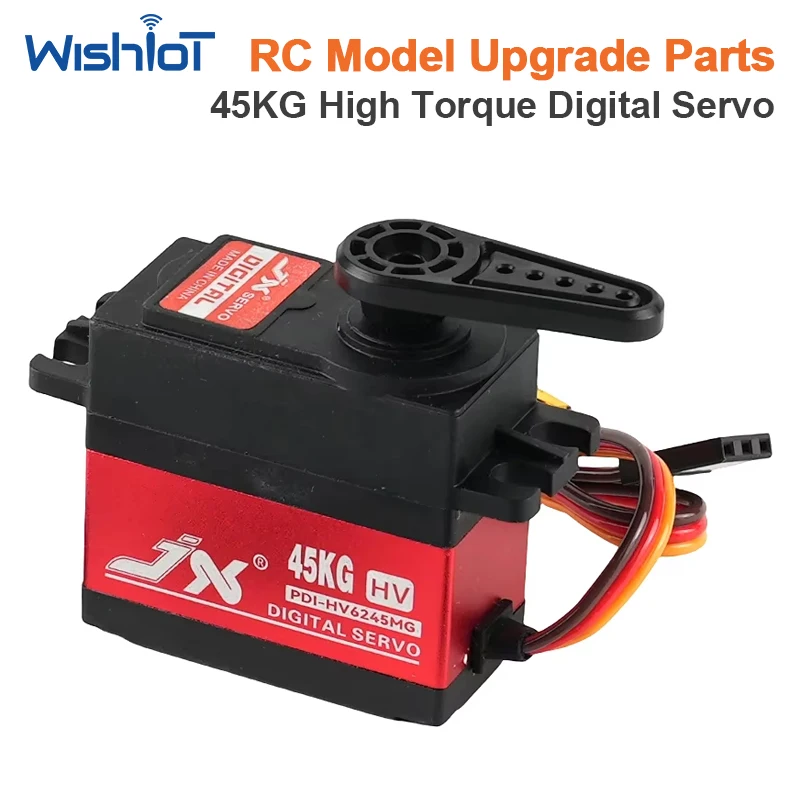 45KG JX PDI-HV6245MG Digital Standard Servo HV High Torque Metal Gear Waterproof For 1/8 1/10 RC Car Crawler Robot Airplane Toy
