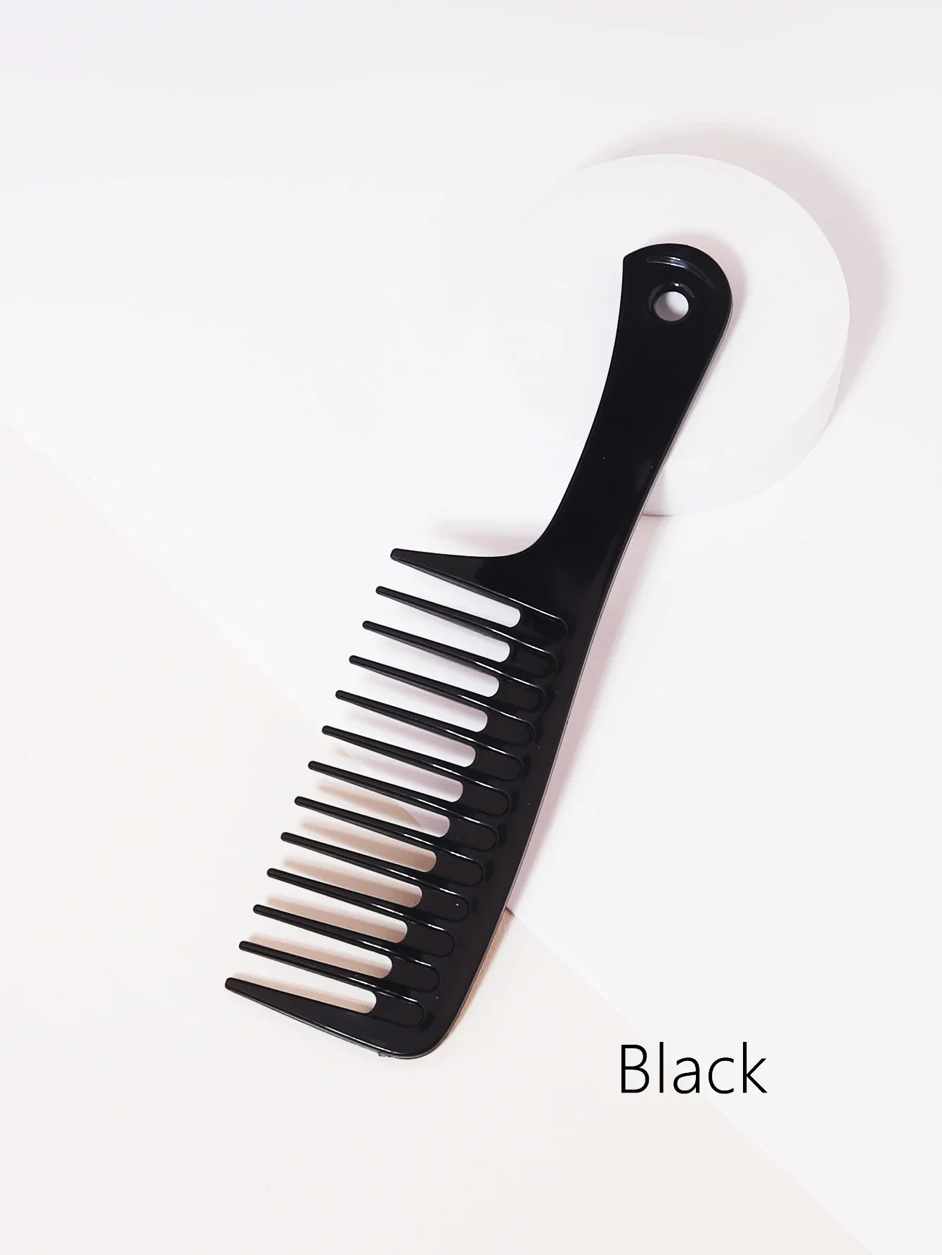1PC Plastic Anti-Static Hair Comb – Heat-Resistant Curling Comb, Professional Salon Styling Tool for Real Hair Wigs