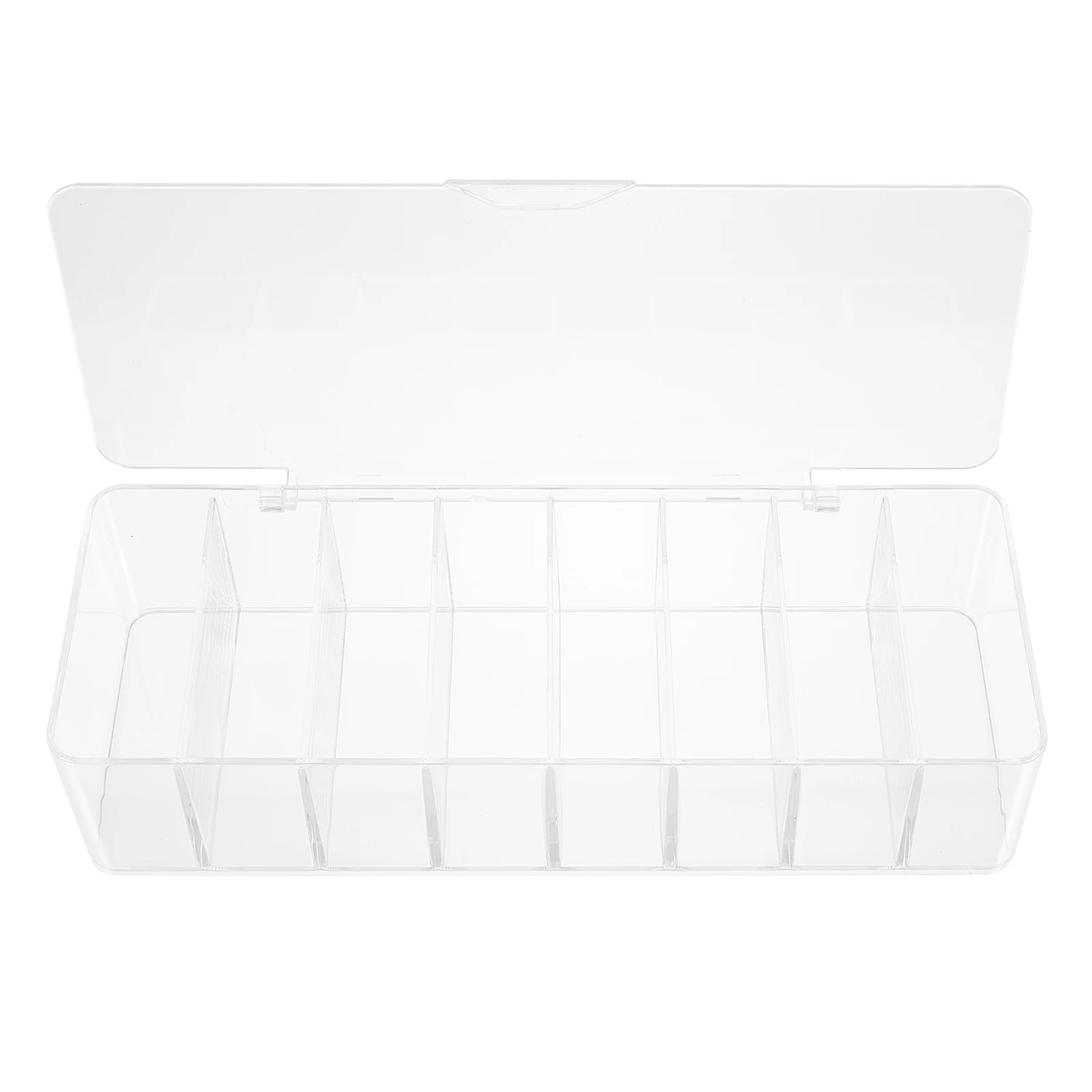 

Transparent Cable Organizer Cord Management Box Charging Cord Storage Case Durable Plastic Wire Organizer Separate Compartments