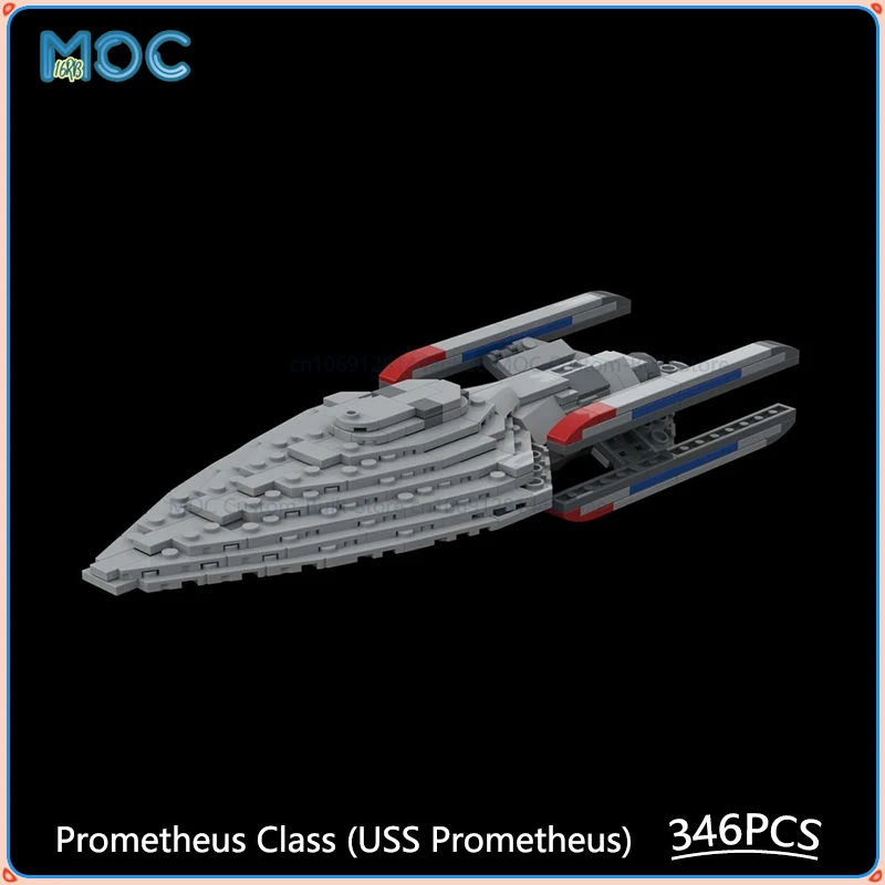 

1:1500 масштаб Prometheus Class USS модель MOC строительные блоки DIY сборка кирпичей космическая коллекция креативные рождественские игрушки подарки 346 шт.