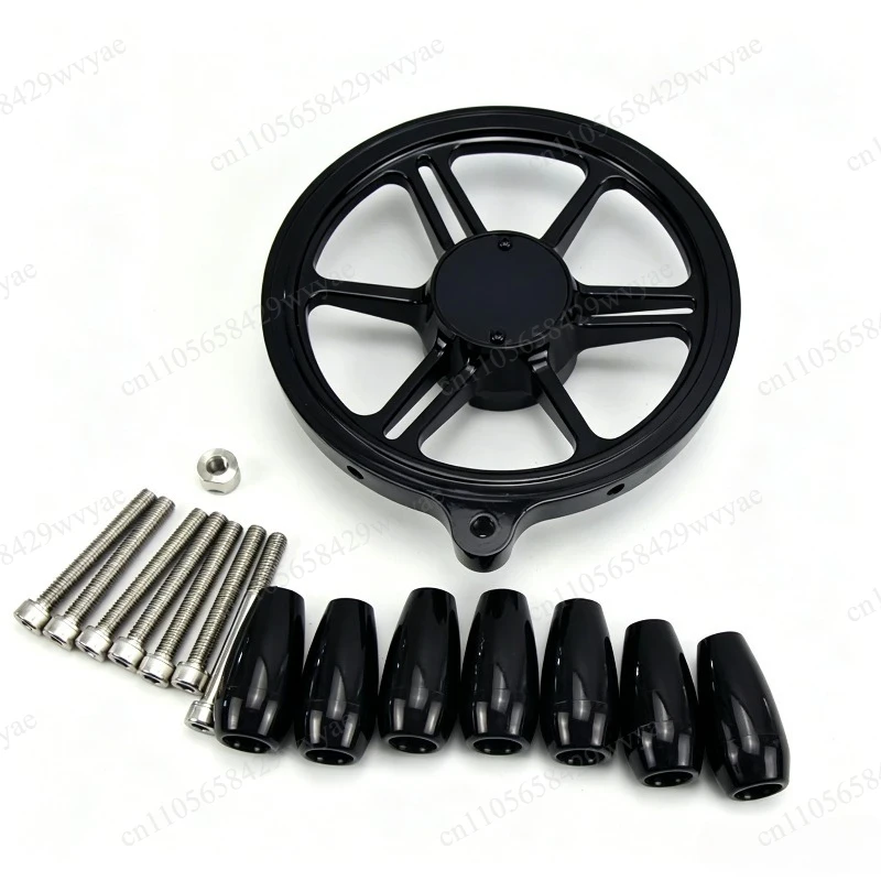 15 Inch 6-Spoke Stainless Steel Steering Wheel with Knob, Marine Vessel Steering Accessory