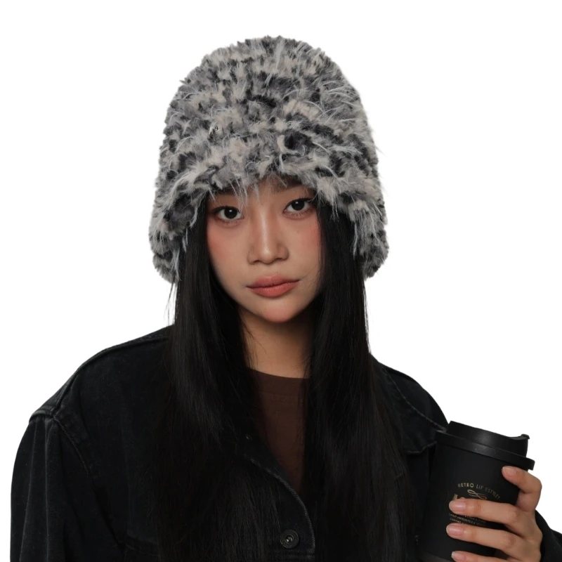 R1we chapéu pelúcia quente para homens e mulheres, inverno, atividade ao ar livre, proteções orelha, chapéu sem para