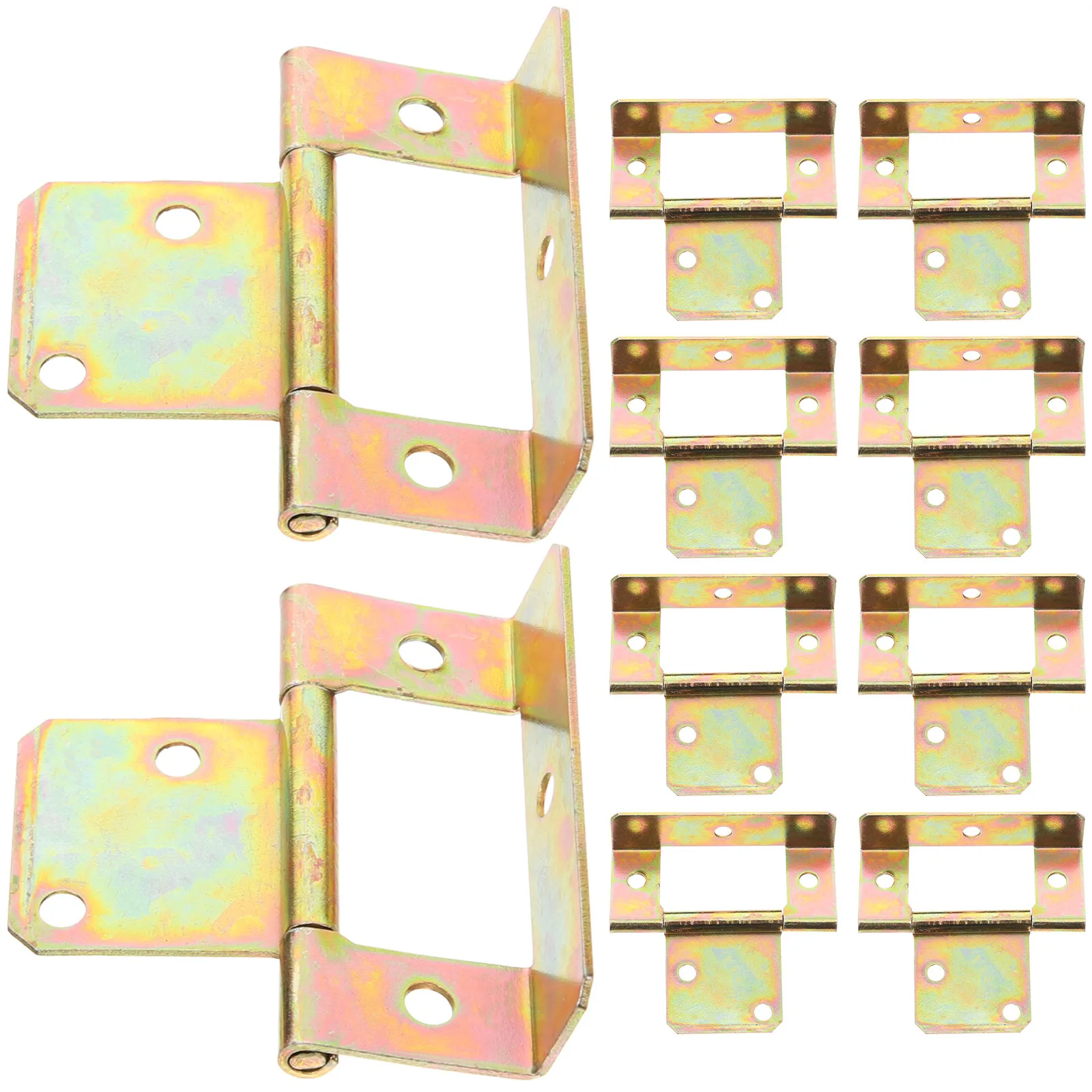 10Pcs Furniture Cabinet Hinges Sturdy Stainless Steel Heavy Duty Bifold Shutter Door Hinge Cabinet Door Hardware