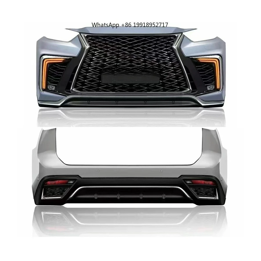 

Car Bumper for 2022 Highlander Bodykit for 2021-2024 Highlander Upgrade Style Front Bumper Rear Lips With Foglamp