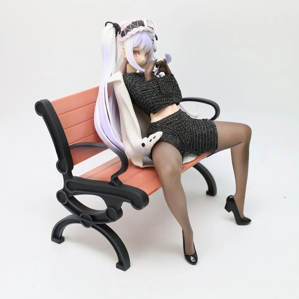 17cm Figurka Tokisaki Mio z Tea Party, Piękna Dziewczyna Anime, Ręcznie Robiona Figurka Akcji, Dekoracja na Biurko, Ozdoba, Prezent