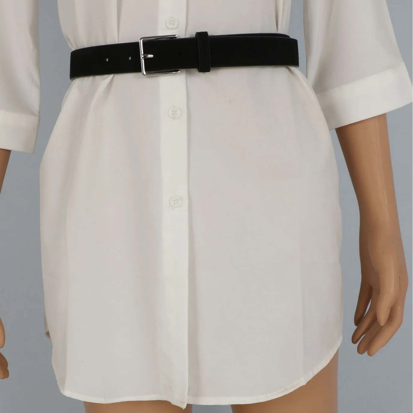 Spring and Autumn New Suede Women's Decorative Trench Coat with Waist Belt