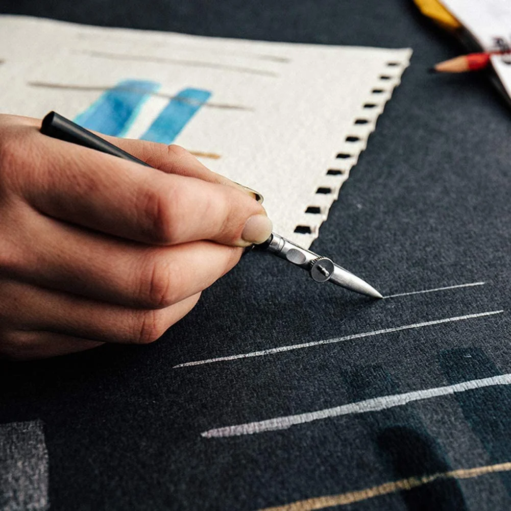 HOT-Art Ruling Pens Line,Straight Line Pen Adjustable ART Ruling Drawing Pen Tool Writing For Cartography Technical Drawing