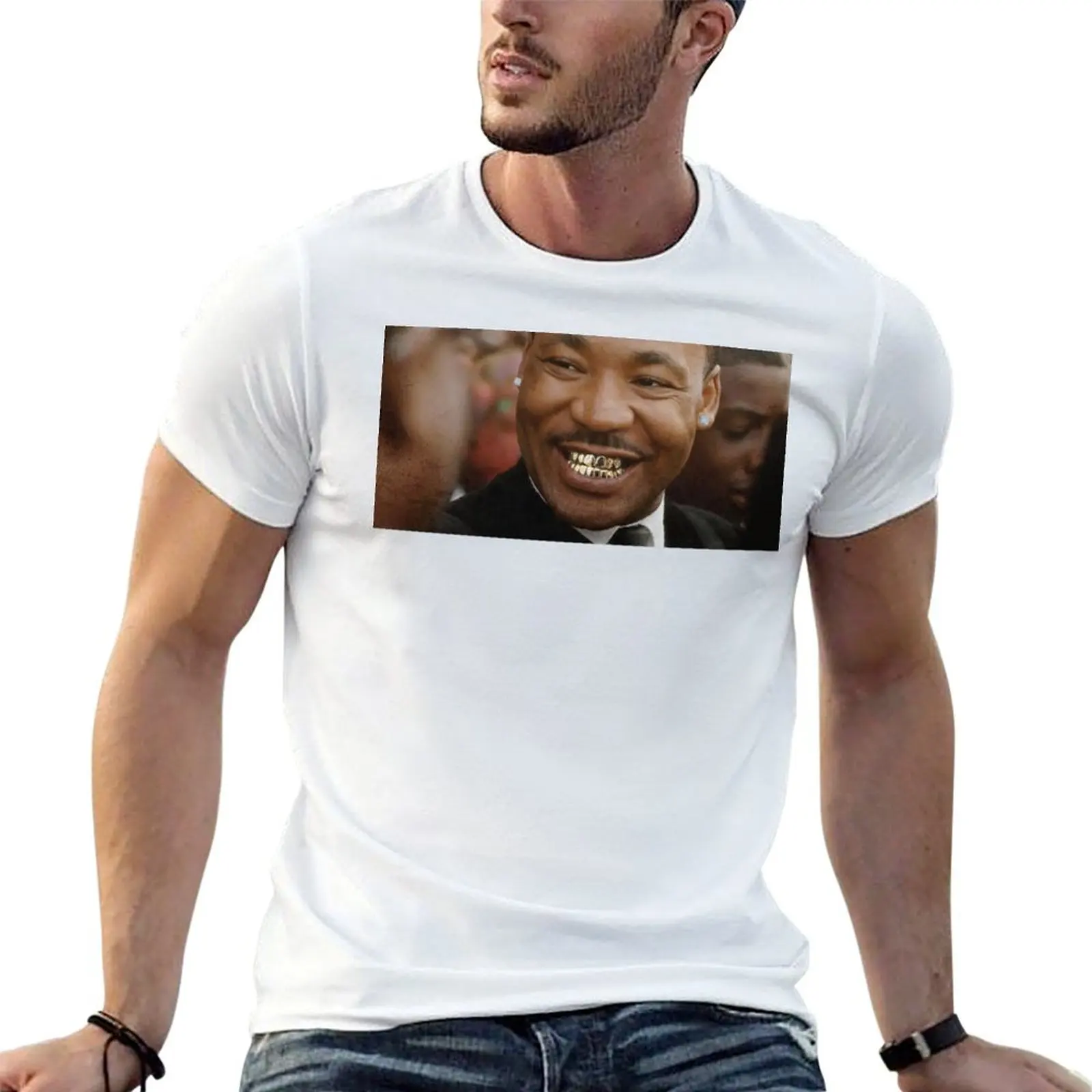 

Hood MLK T-Shirt t shirts for man cotton funny black cotton t-shirt plain for man package T-Shirt