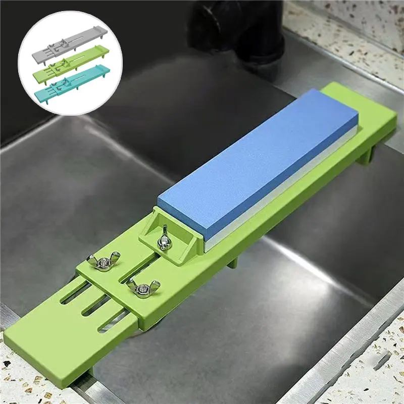 

Adjustable Over Sink Sharpening Stone Base Holder Retractable Non-slip Whetstone Grinding For Knife Sink Bridge Fits Kitchen