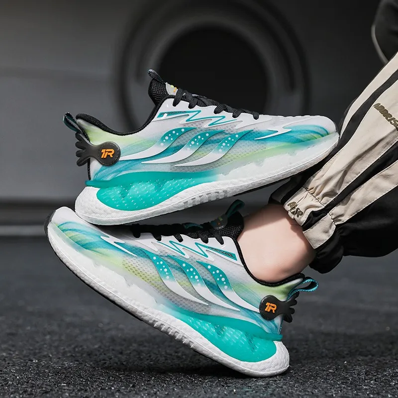 

Мужские кроссовки, осенняя повседневная обувь с дышащей сеткой, легкая, противоскользящая и амортизирующая повседневная спортивная обувь