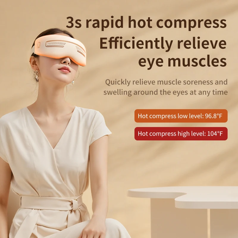 

FLYBOX Smart Electric Eye Massager Hot and Cold Compress Dual-purpose Rechargeable Eye Massager Gift
