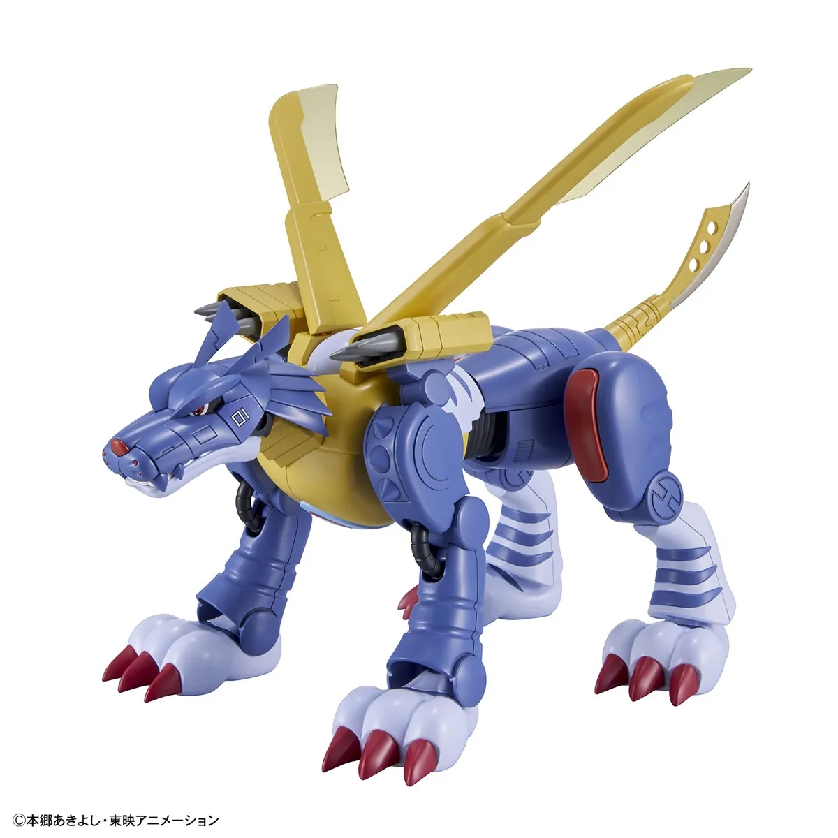 BANDAI Digimon Model rakitan petualangan FRS Kit Model Garurumon logam versi TV figur aktif figur standar naik asli