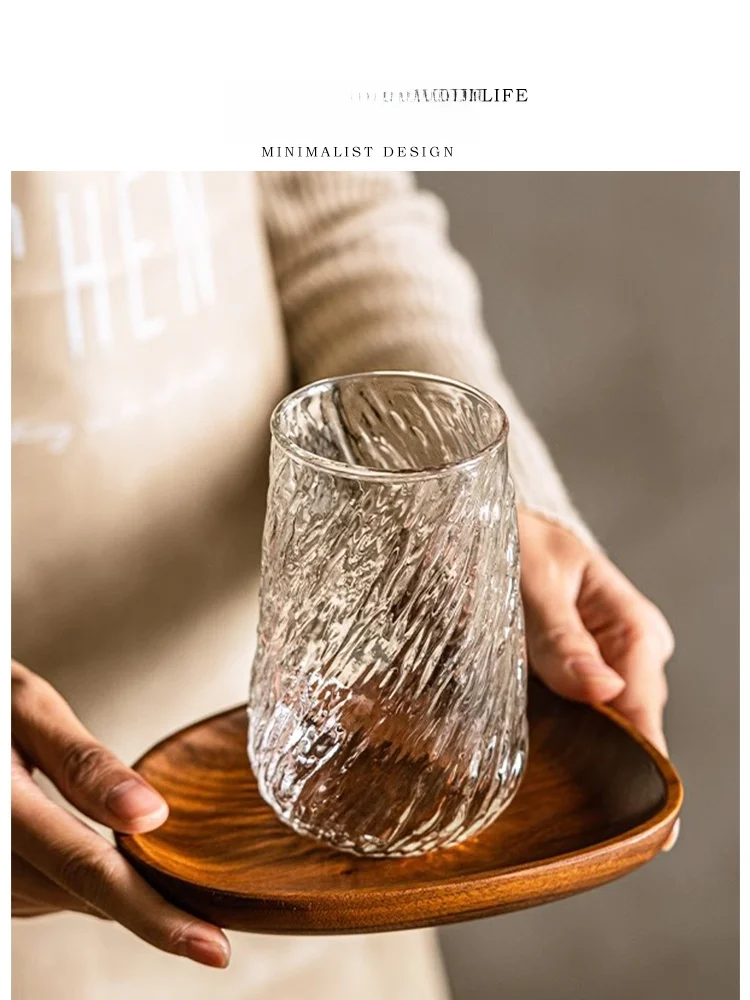 

Стеклянная кружка Tlife High Capaci: Прозрачная, в американском стиле, для латте со льдом, красивая, большая емкость, простой дизайн.