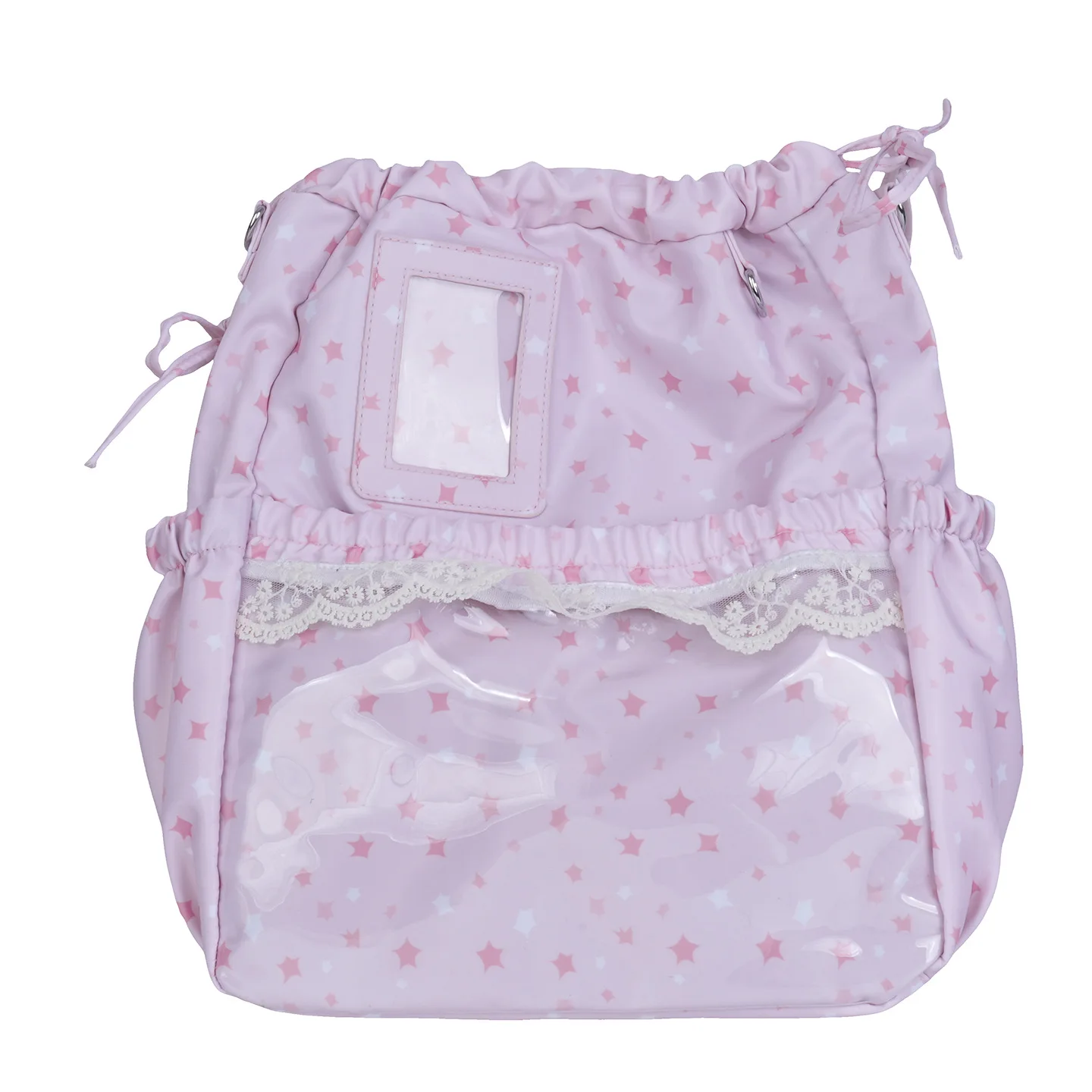 Kawaii Anime Star Print Itabag Women Nylon Drawstring Backpack Lace Crossbody Bags Women Casual Backpacks Ita Bag Girls