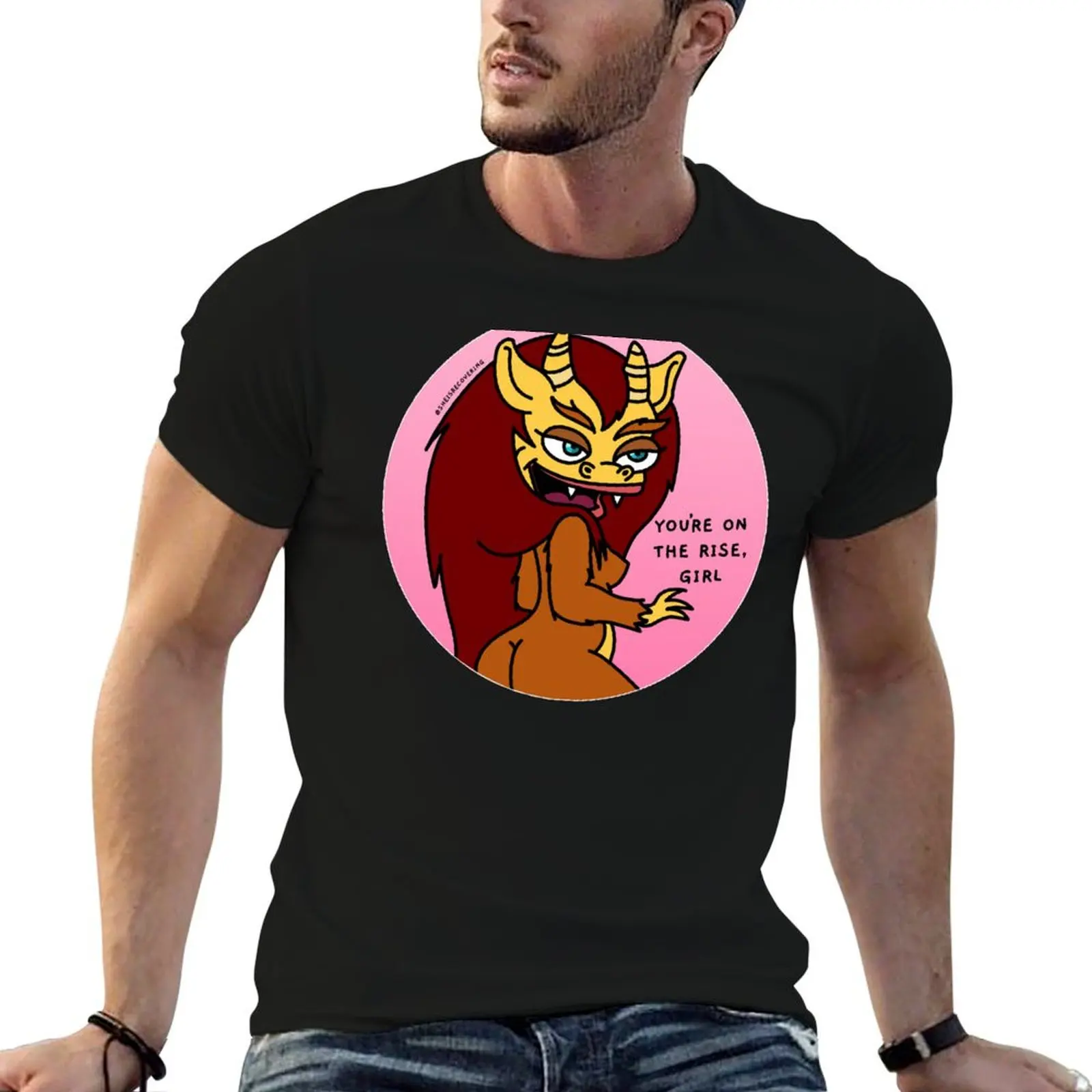 

CONNIE HORMONE MONSTRESS - You're On The Rise Girl T-Shirt t shirts for man cotton soft man t shirts graphic T-Shirt