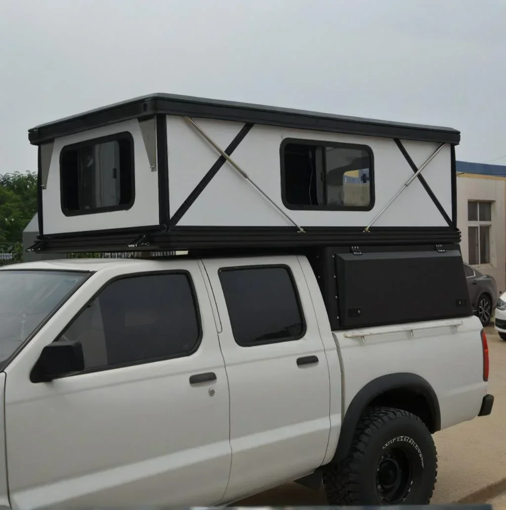 Hard Shell Hydraulic Pop‑Up Rooftop Tent, Auto‑Folding Car Roof Top Camping Tent for SUV Pickup Truck